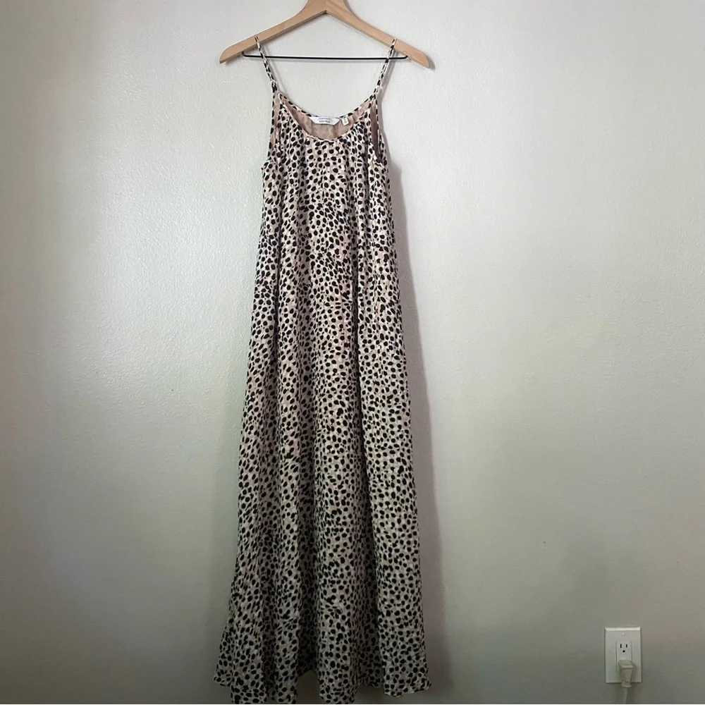& Other Stories Gathered Leopard Maxi Dress - Picture 3 of 12